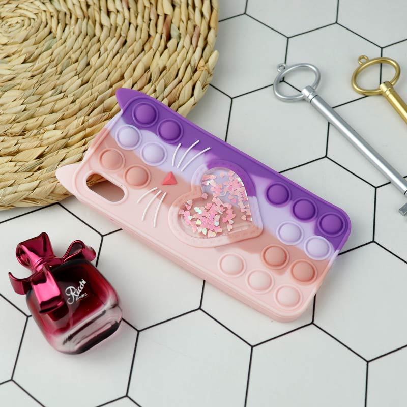 قاب اورجینال سیلیکونی آکواریومی Lucky Cat پاپیتی iPhone XS Max