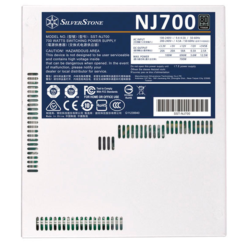 پاور ماژولار 700 وات سیلوراستون SilverStone SST-NJ700 Titanium