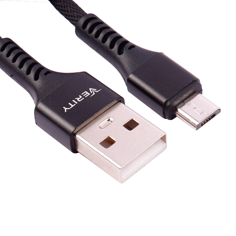 کابل میکرو یو اس بی فست شارژ وریتی CB3137 طول 1 متر