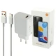 شارژر دیواری فست شارژ Xiaomi NOTE 11/NOTE 12 3A PD 33W Type-C + کابل تایپ سی و جعبه گوشی
