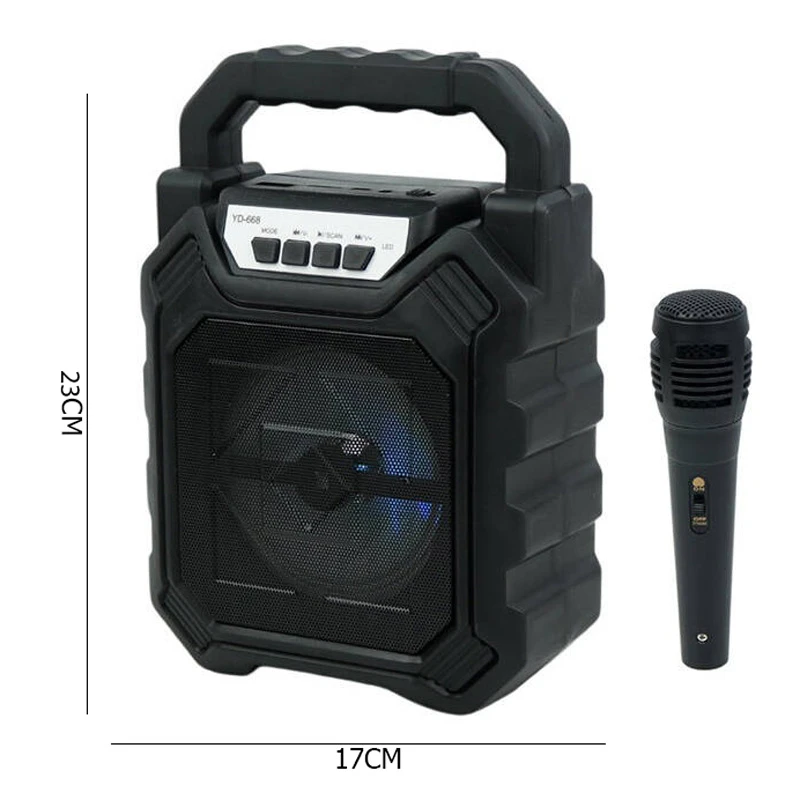 اسپیکر بلوتوثی رم و فلش خور YD-668 + میکروفون