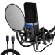 میکروفون کندانسور و پایه لرزشگیر Yanmai MicPro X3 + پاپ فیلتر