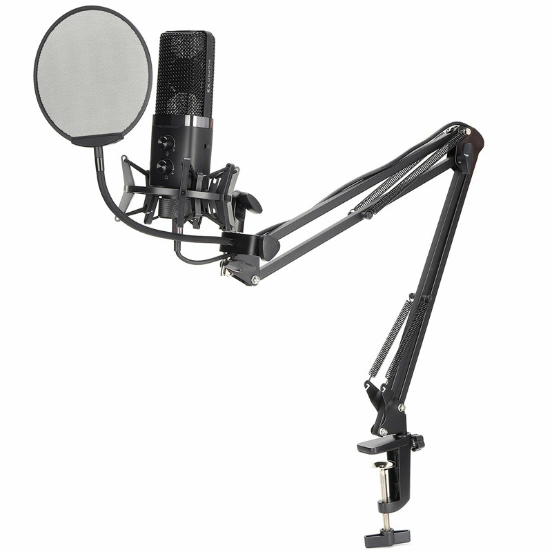 میکروفون کندانسور و پایه لرزشگیر Yanmai MicPro X3 + پاپ فیلتر