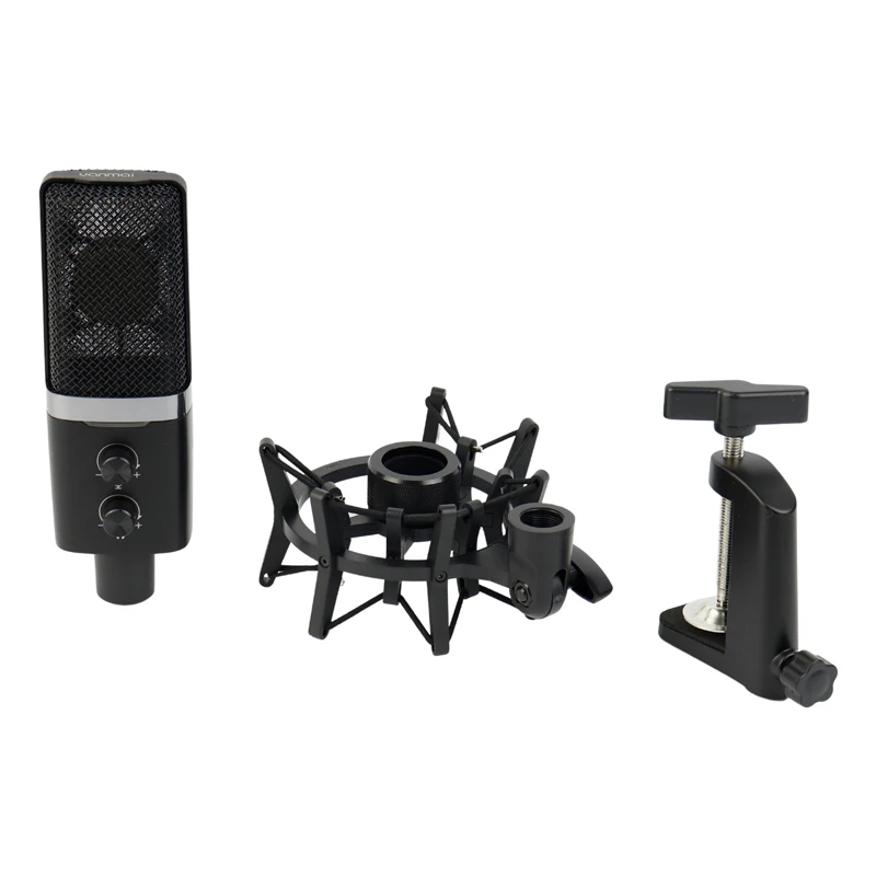 میکروفون کندانسور و پایه لرزشگیر Yanmai MicPro X3 + پاپ فیلتر