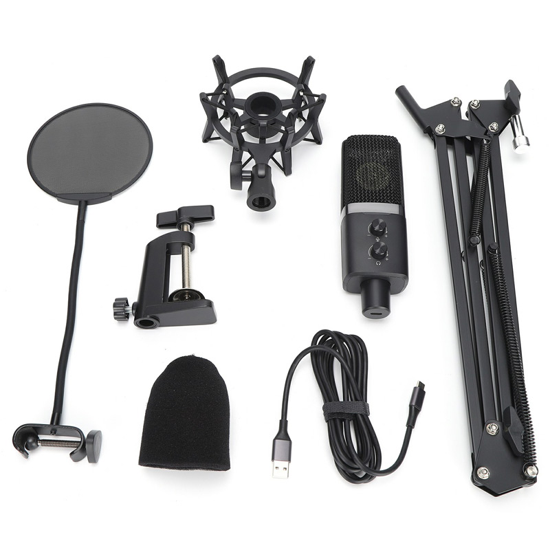 میکروفون کندانسور و پایه لرزشگیر Yanmai MicPro X3 + پاپ فیلتر