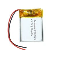 باتری لیتیوم ۳۰۰mAh 25*20*7mm 702025