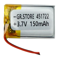 باتری لیتیوم 150mAh 30*18*3mm 451722