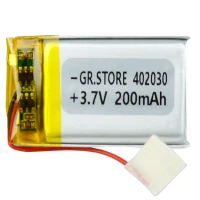 باتری لیتیوم 200mAh 30*20*3mm 402030