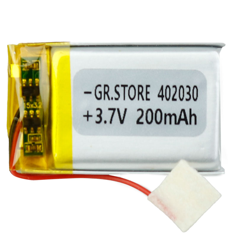 باتری لیتیوم 200mAh 30*20*3mm 402030