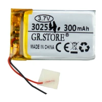 باتری لیتیوم 300mAh 40*24*3mm 302540