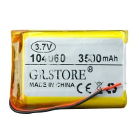 باتری لیتیوم 3500mAh 58*38*11mm 104060