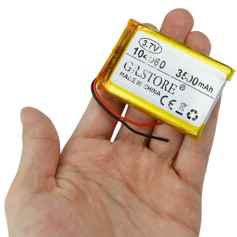 باتری لیتیوم 3500mAh 58*38*11mm 104060
