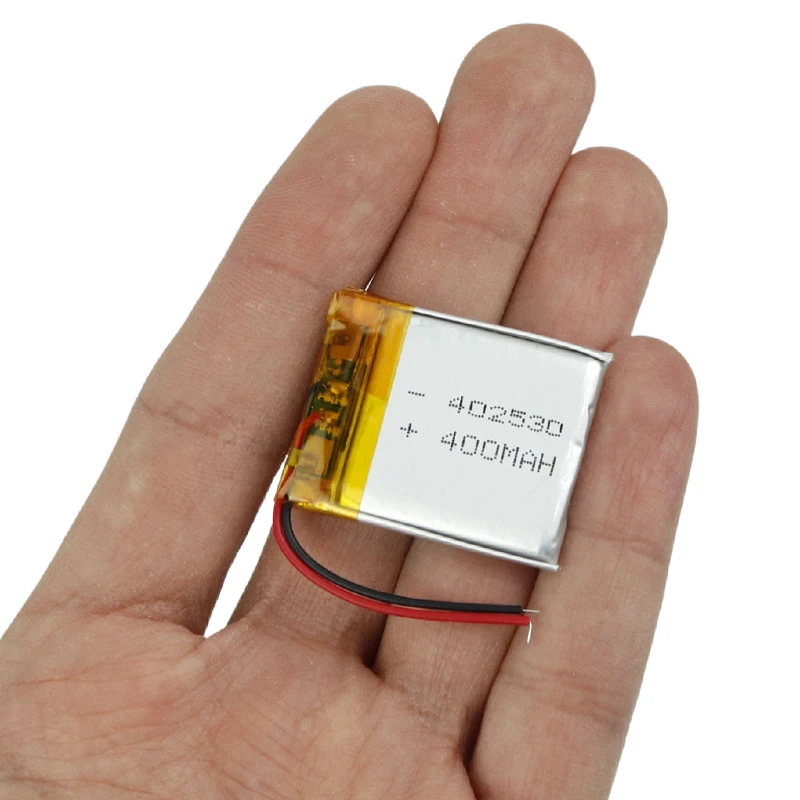 باتری لیتیوم 400mAh 30*20*3mm 402530