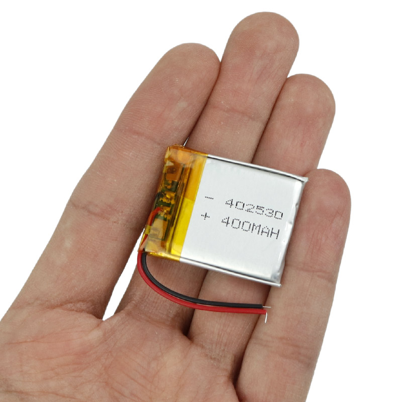 باتری لیتیوم 400mAh 30*20*3mm 402530