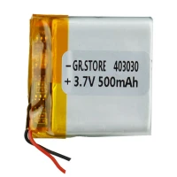 باتری لیتیوم 500mAh 28*25*3mm 403030