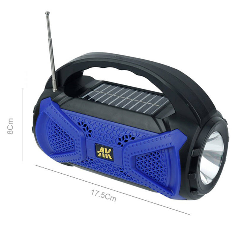 اسپیکر بلوتوثی رم و فلش خور خورشیدی AK-1136