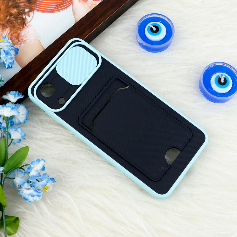قاب ضد ضربه جاکارتی دار محافظ لنز کشویی کلاسیک Samsung Galaxy A03 Core