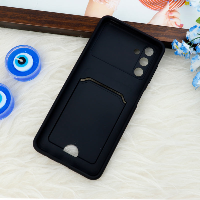 قاب ضد ضربه جاکارتی دار محافظ لنز کشویی کلاسیک Samsung Galaxy A13 مشکی