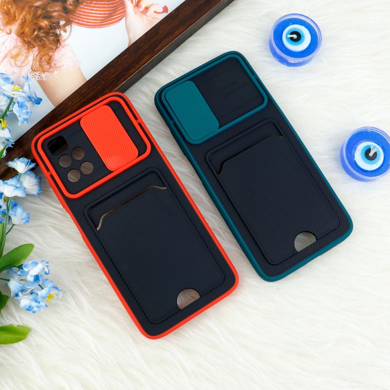قاب ضد ضربه جاکارتی دار محافظ لنز کشویی کلاسیک Xiaomi Redmi 10