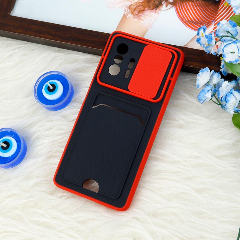 قاب ضد ضربه جاکارتی دار محافظ لنز کشویی کلاسیک Xiaomi 11T / 11T Pro