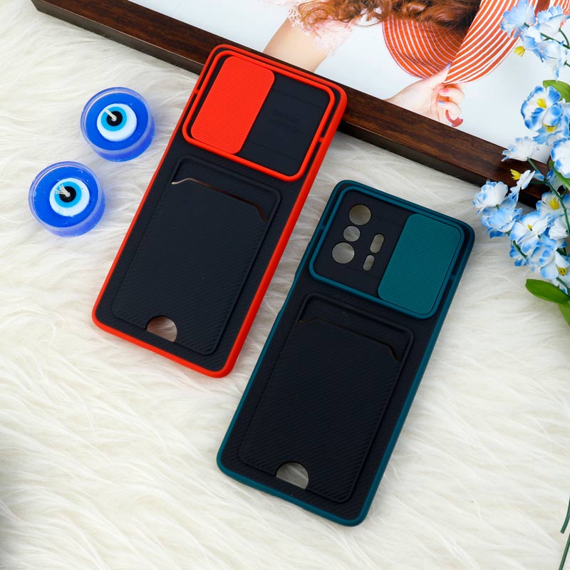 قاب ضد ضربه جاکارتی دار محافظ لنز کشویی کلاسیک Xiaomi 11T / 11T Pro