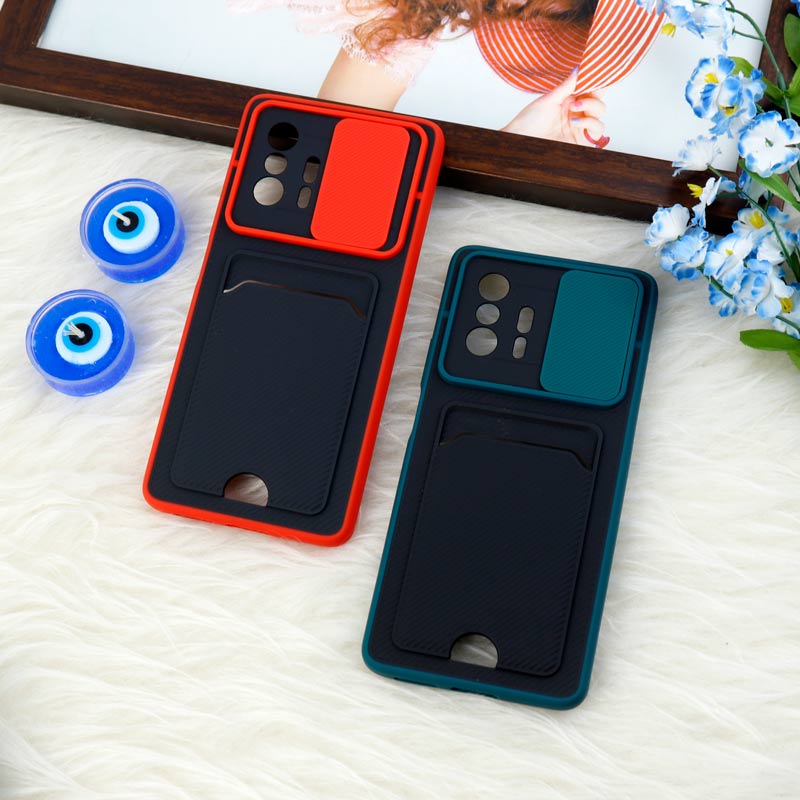 قاب ضد ضربه جاکارتی دار محافظ لنز کشویی کلاسیک Xiaomi 11T / 11T Pro