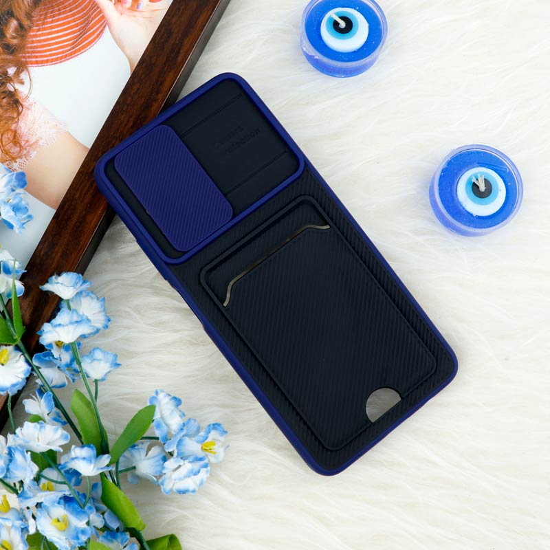 قاب ضد ضربه جاکارتی دار محافظ لنز کشویی کلاسیک Xiaomi Poco M4 Pro