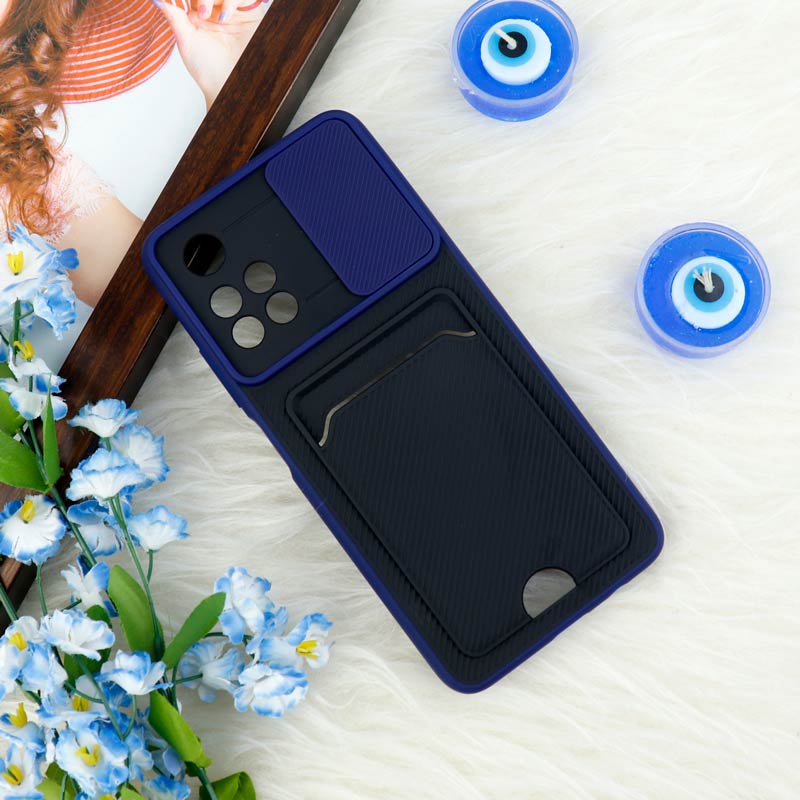 قاب ضد ضربه جاکارتی دار محافظ لنز کشویی کلاسیک Xiaomi Poco M4 Pro