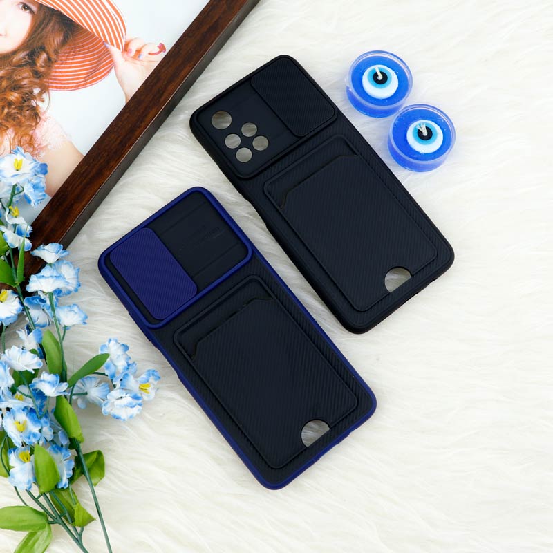 قاب ضد ضربه جاکارتی دار محافظ لنز کشویی کلاسیک Xiaomi Poco M4 Pro