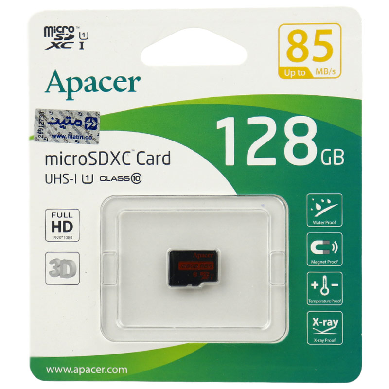 رم میکرو 128 گیگ اپیسر Apacer R85 U1 C10 85MB/s