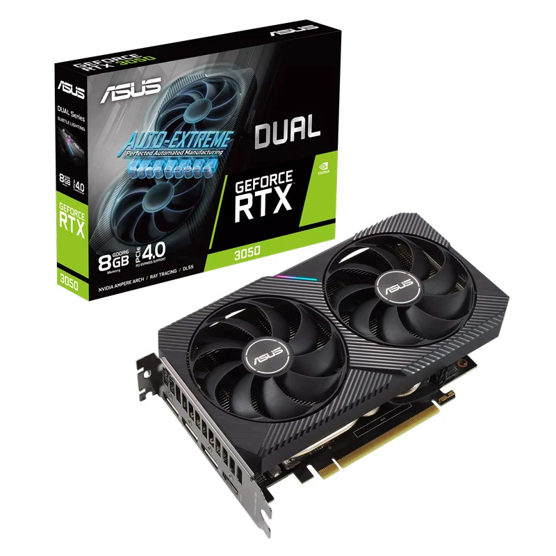 کارت گرافیک Asus Dual GeForce RTX3050 8GB GDDR6 128Bit