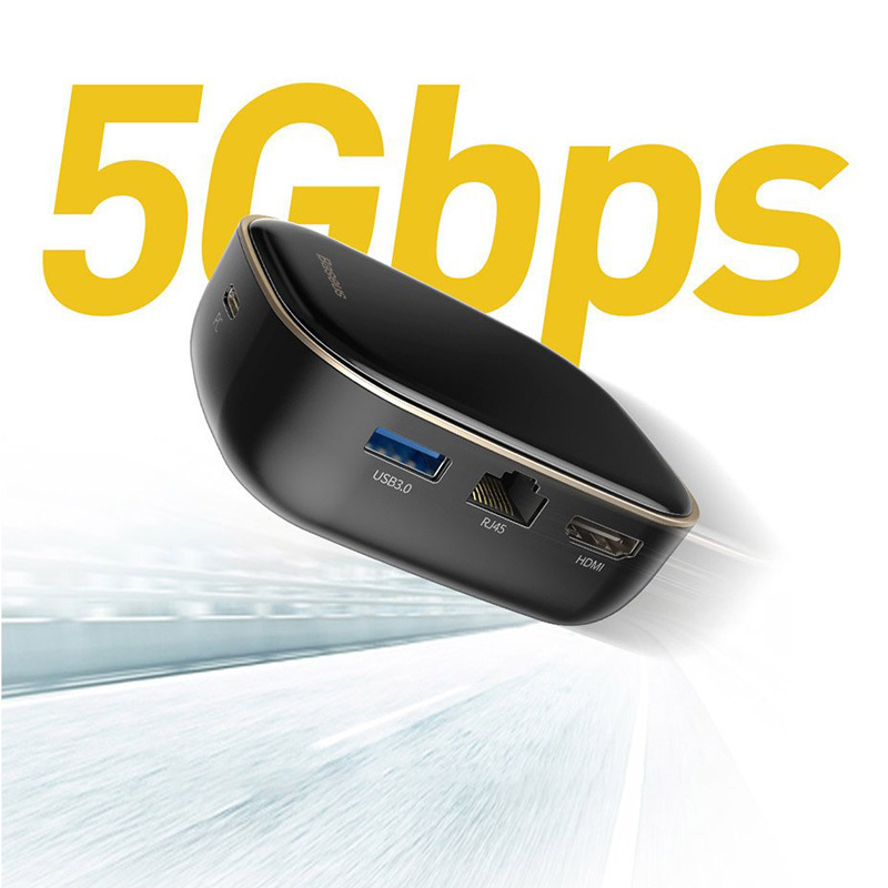 هاب 8 پورت Type-C باسئوس Multifunctional CAHUB-AC