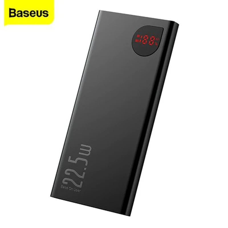 پاور بانک فست شارژ باسئوس PPADM10S QC3.0 PD 22.5W ظرفیت 10000 میلی آمپر ساعت