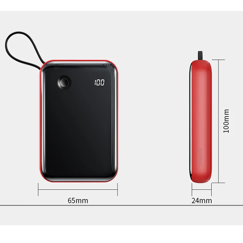 پاور بانک فست شارژ 10000 باسئوس Baseus Mini S PPXF-A QC3.0 PD3.0 15W