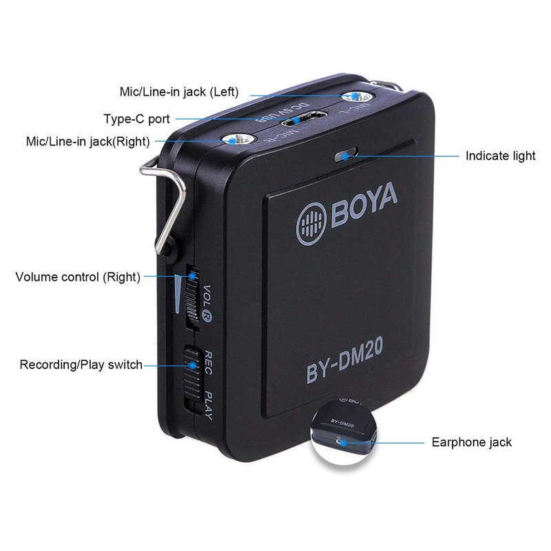 میکروفون یقه ای Boya BY-DM20