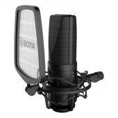 میکروفون کندانسور Boya BY-M1000 + پاپ فیلتر