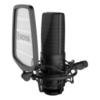میکروفون کندانسور Boya BY-M1000 + پاپ فیلتر