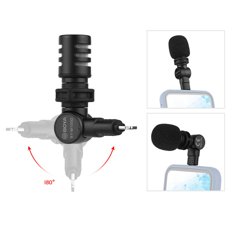 میکروفون کندانسر Boya BY-M100D Lightning