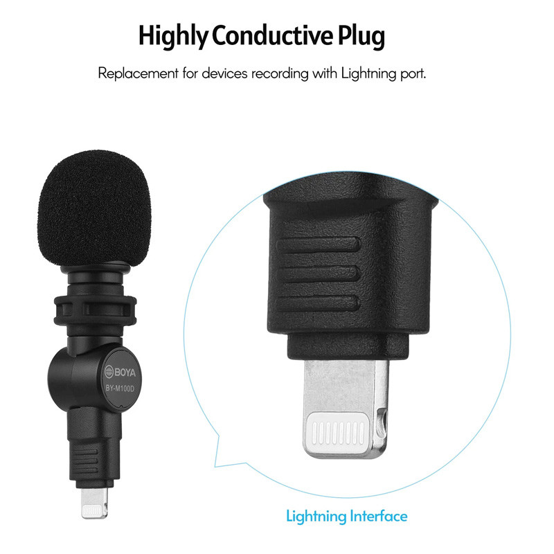 میکروفون کندانسر Boya BY-M100D Lightning