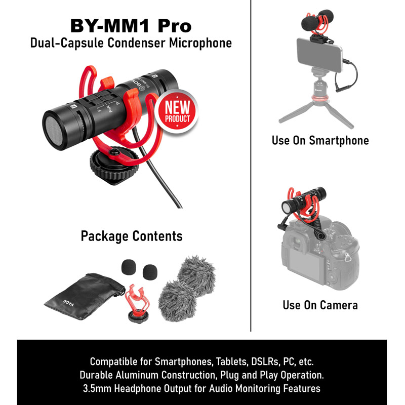 میکروفون شاتگان Boya BY-MM1 PRO
