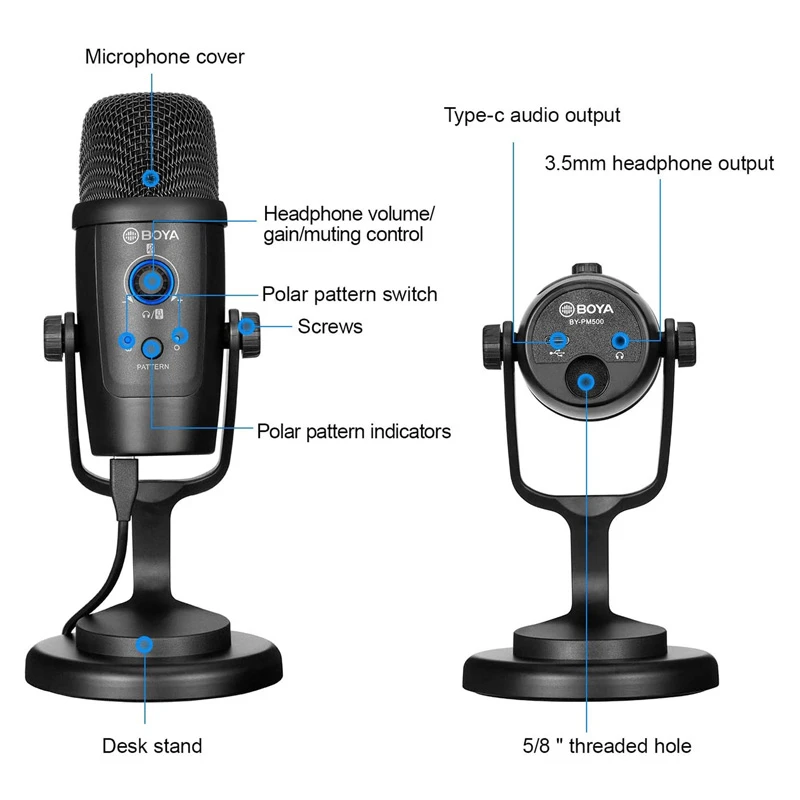 میکروفون رومیزی Boya BY-PM500