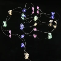 ریسه مفتولی طرح قلب فانتزی USB رنگی 2٫6 متری