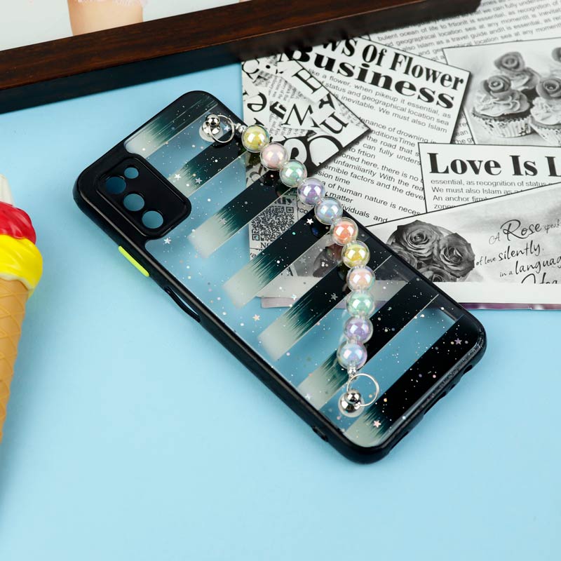 قاب فانتزی بند مرواریدی محافظ لنزدار Samsung Galaxy A03s