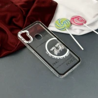 قاب عروسکی خرس نقره ای Samsung Galaxy A11
