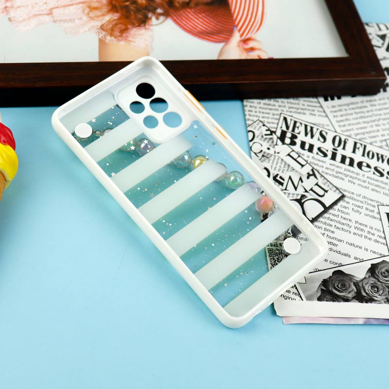 قاب فانتزی بند مرواریدی محافظ لنزدار Samsung Galaxy A52 / A52s