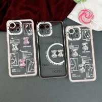 قاب عروسکی خرس نقره ای محافظ لنزدار Xiaomi Mi 11 Lite