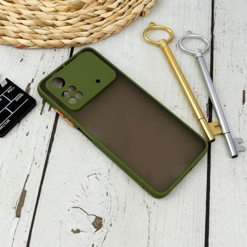 قاب PC مات محافظ لنز دار Xiaomi Poco M4 Pro