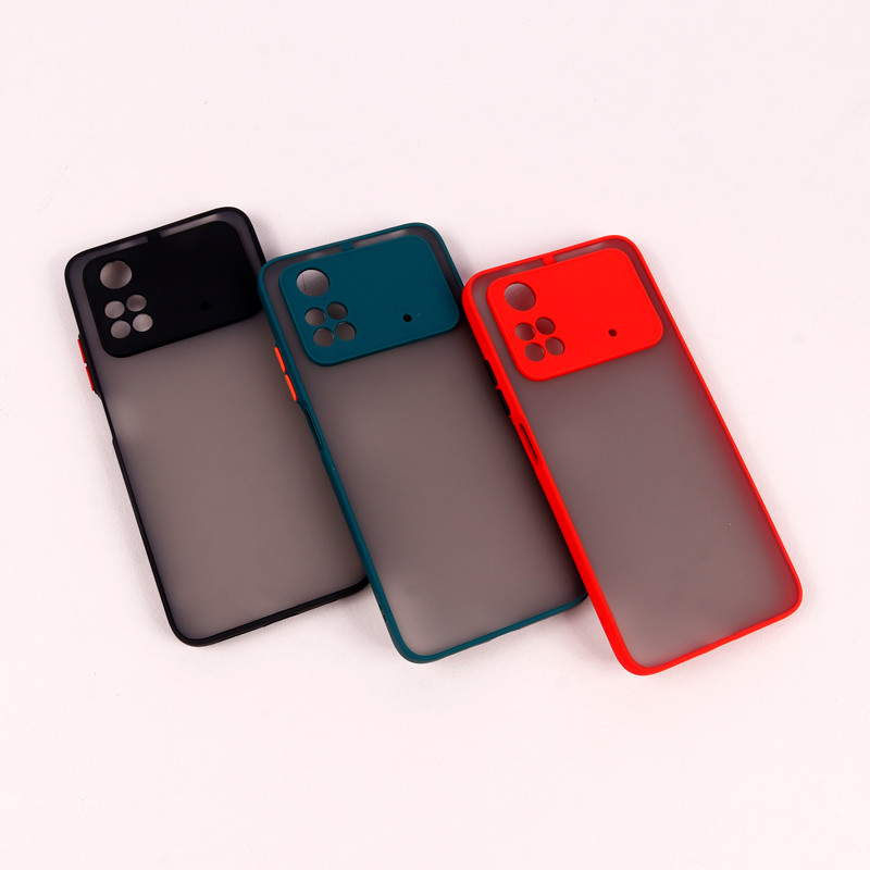 قاب PC مات محافظ لنز دار Xiaomi Poco M4 Pro