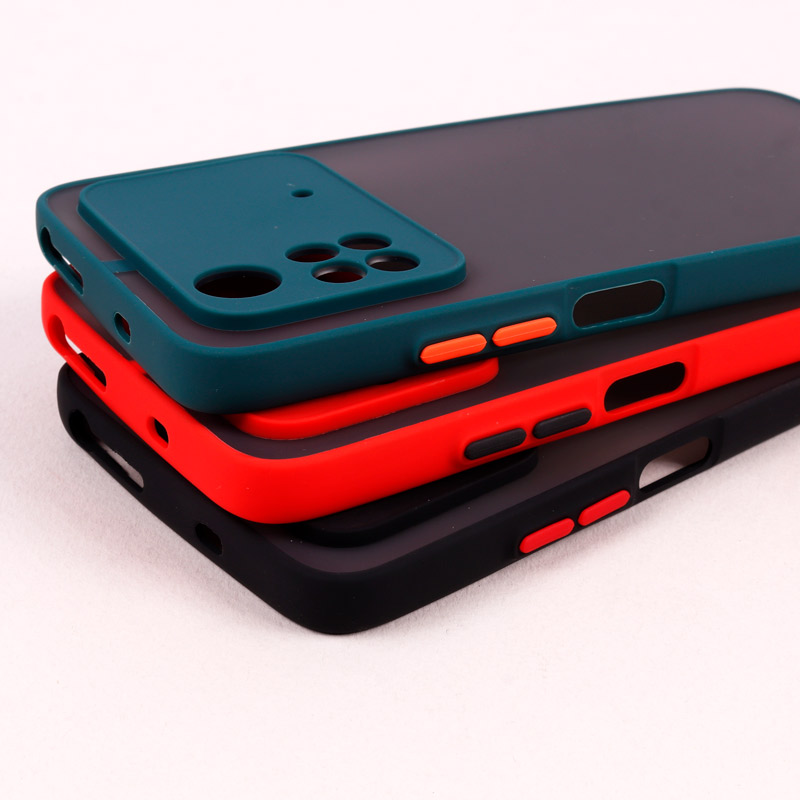 قاب PC مات محافظ لنز دار Xiaomi Poco M4 Pro