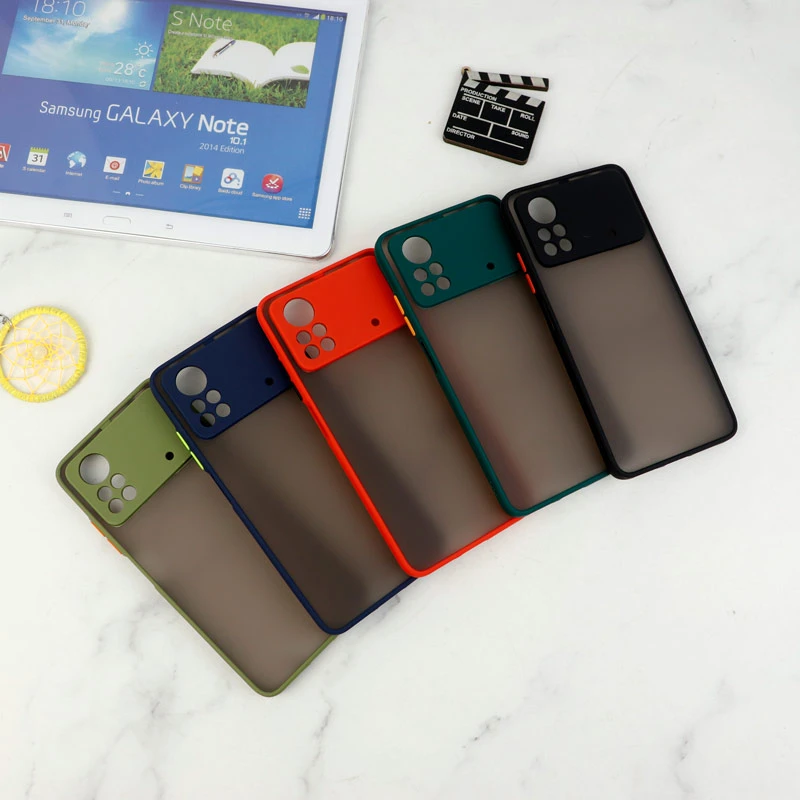 قاب PC مات محافظ لنز دار Xiaomi Poco X4 Pro 5G